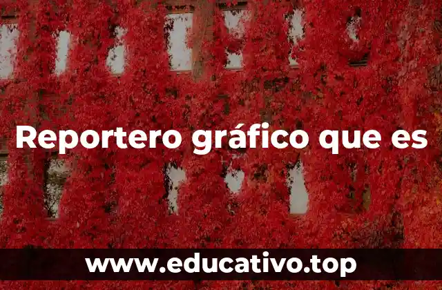 Reportero gráfico que es