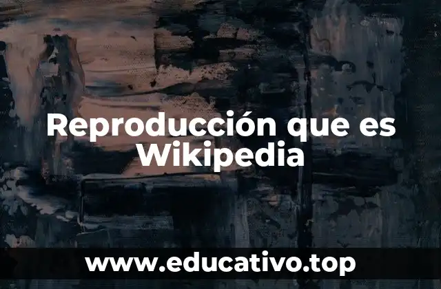 Reproducción que es Wikipedia