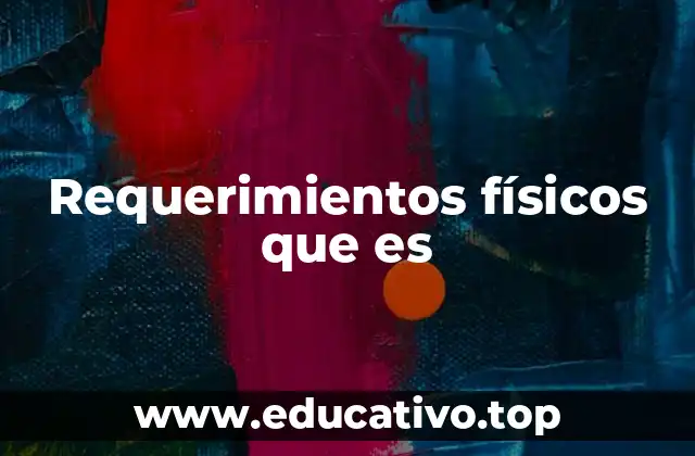 Requerimientos físicos que es