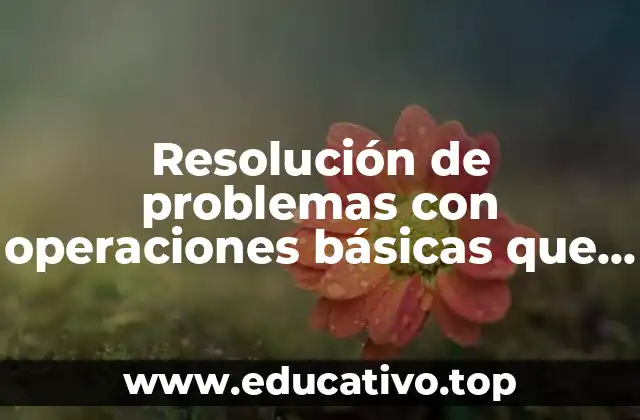 Importancia de las operaciones básicas en el desarrollo matemático