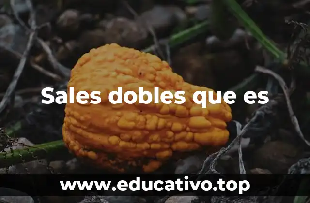 Sales dobles que es