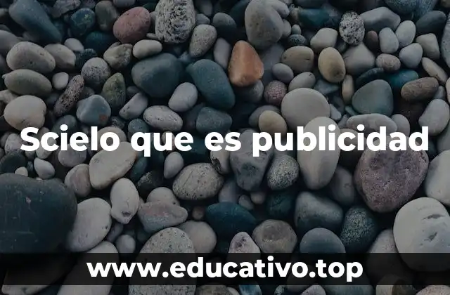 Scielo que es publicidad