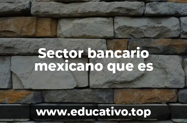 Sector bancario mexicano que es