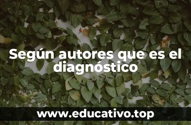 Según autores que es el diagnóstico