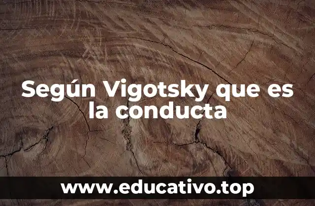 Según Vigotsky que es la conducta