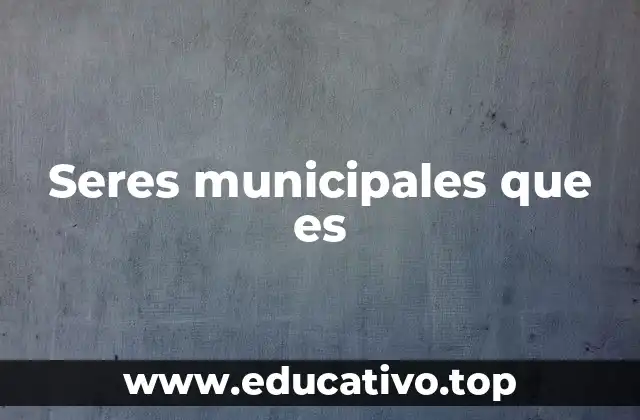 Seres municipales que es
