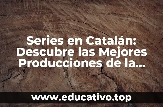 Series en Catalán: Descubre las Mejores Producciones de la Televisión Catalana