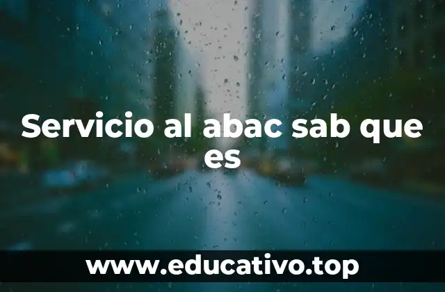Servicio al abac sab que es