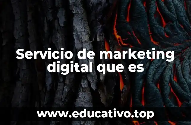 Servicio de marketing digital que es