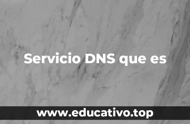 Servicio DNS que es