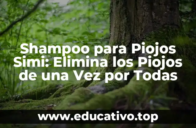 Shampoo para Piojos Simi: Elimina los Piojos de una Vez por Todas