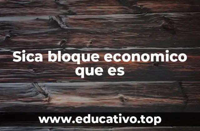 Sica bloque economico que es