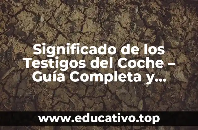 Significado de los Testigos del Coche – Guía Completa y Detallada