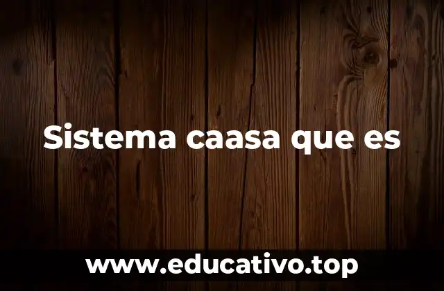 Sistema caasa que es