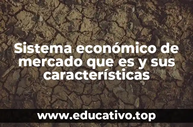 Sistema económico de mercado que es y sus características