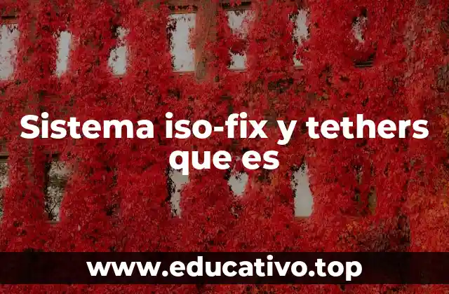 Sistema iso-fix y tethers que es