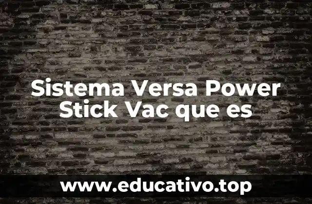 Sistema Versa Power Stick Vac que es