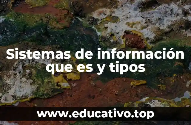 Sistemas de información que es y tipos