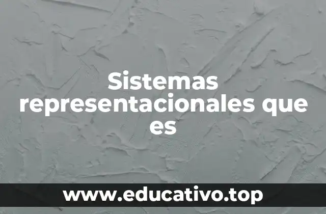 Sistemas representacionales que es