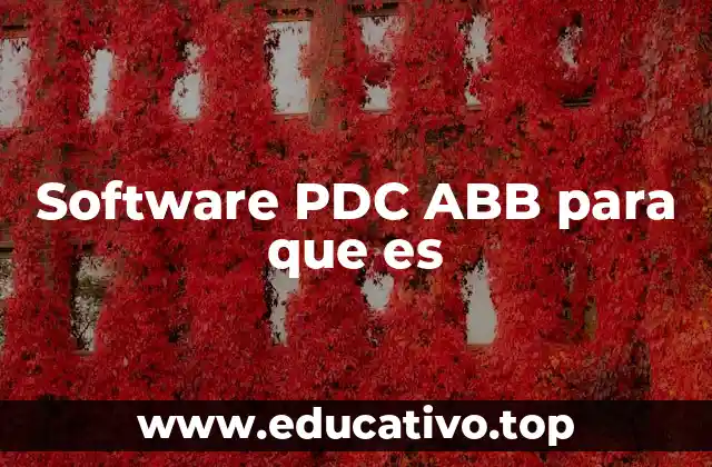 Software PDC ABB para que es