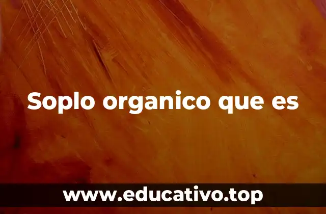Soplo organico que es