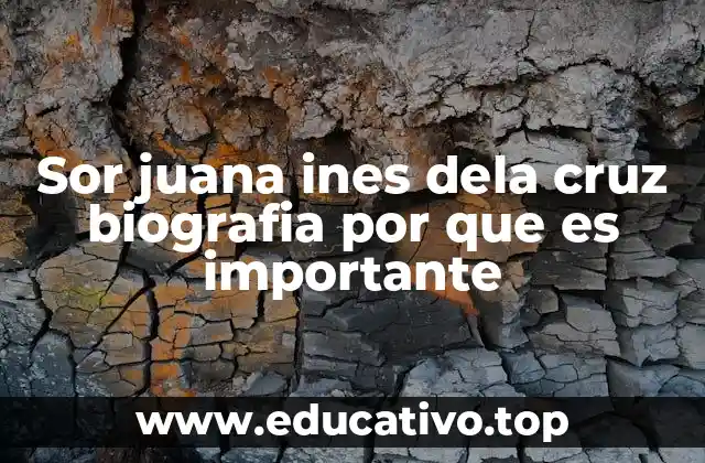 Sor juana ines dela cruz biografia por que es importante