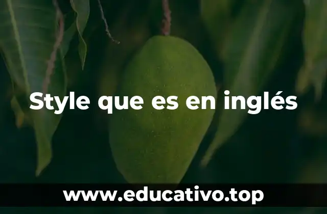 El papel de style en distintos contextos