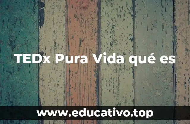 TEDx Pura Vida qué es