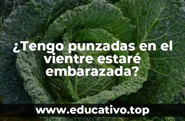 ¿Tengo punzadas en el vientre estaré embarazada?