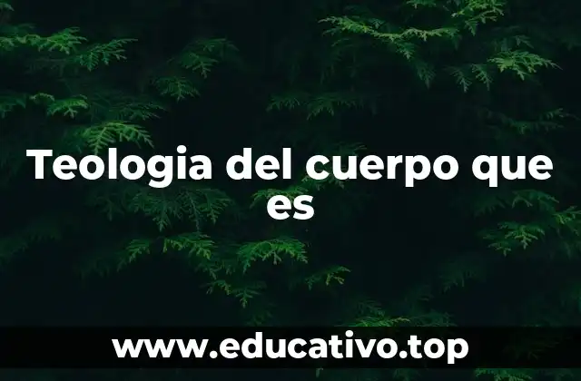 Teologia del cuerpo que es