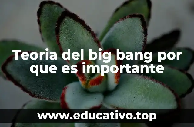 Teoria del big bang por que es importante