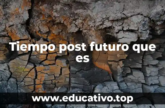 Tiempo post futuro que es