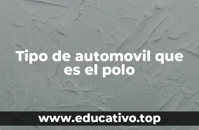 Tipo de automovil que es el polo