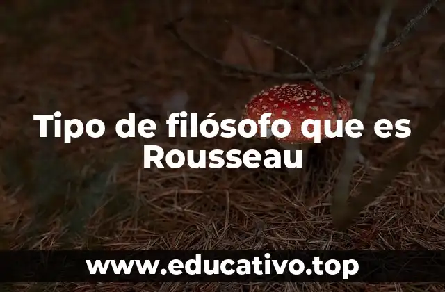 Tipo de filósofo que es Rousseau