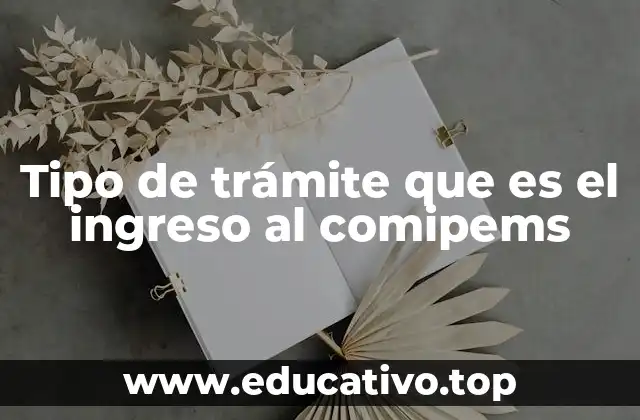 Tipo de trámite que es el ingreso al comipems
