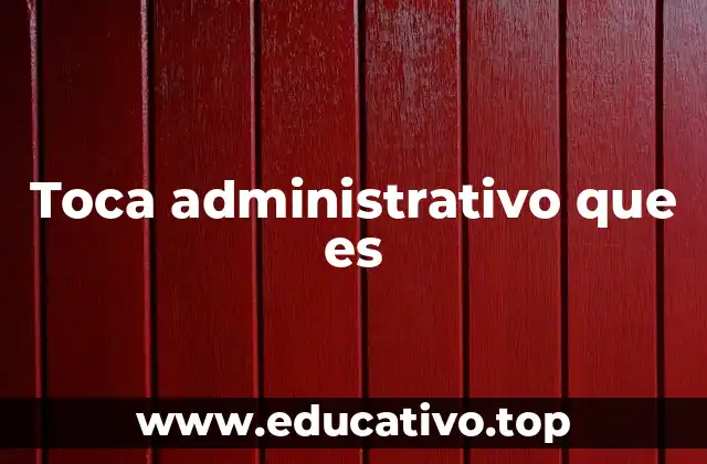 La importancia de la figura del toca administrativo en el entorno laboral