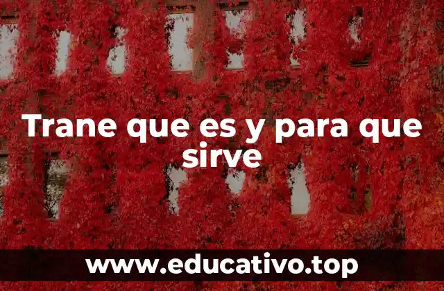 Trane que es y para que sirve