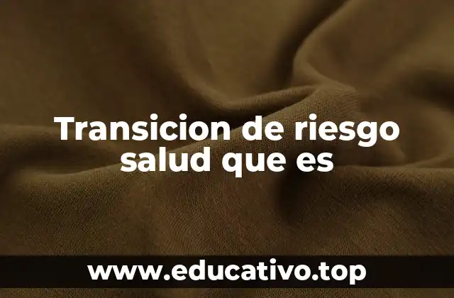 Transicion de riesgo salud que es