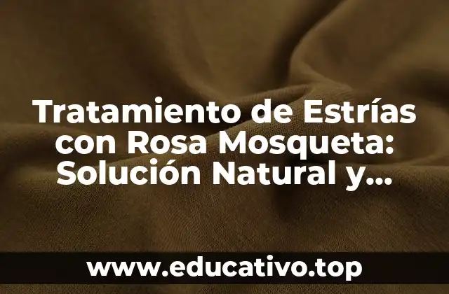 Tratamiento de Estrías con Rosa Mosqueta: Solución Natural y Efectiva