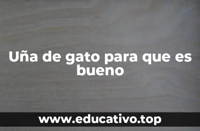 Uña de gato para que es bueno