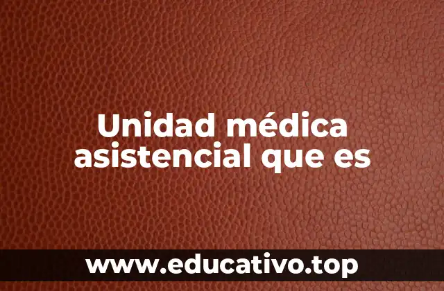 Unidad médica asistencial que es
