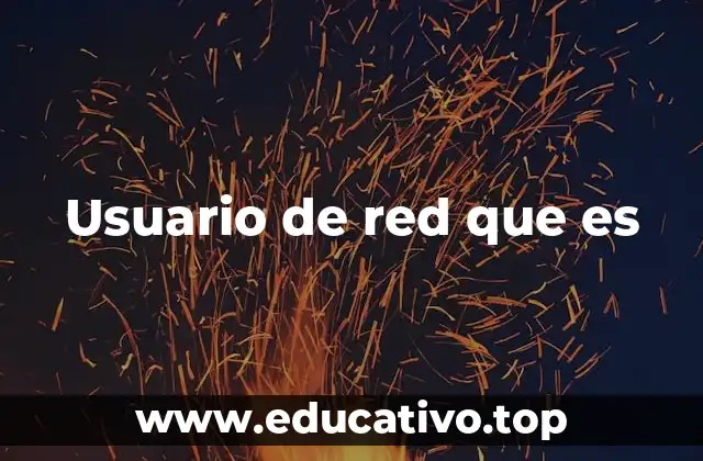 Usuario de red que es