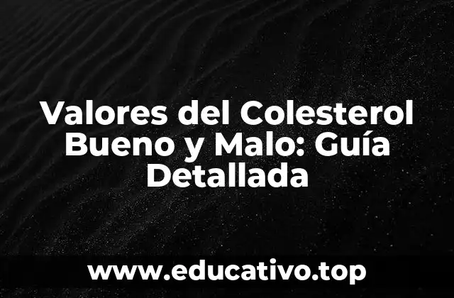 Valores del Colesterol Bueno y Malo: Guía Detallada