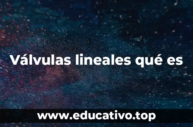 Características y funcionamiento de las válvulas de desplazamiento recto