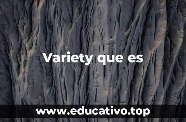 Variety que es