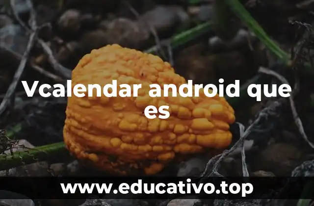 Vcalendar android que es