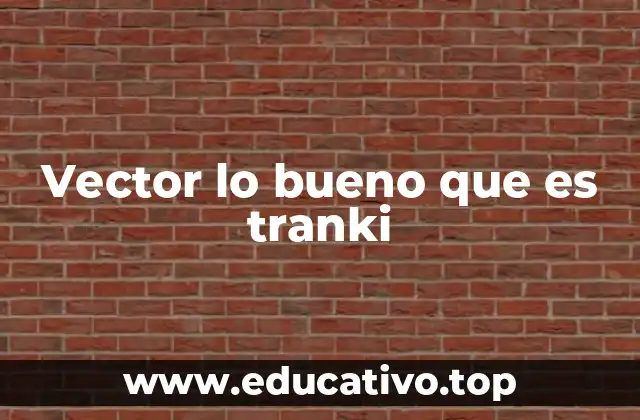 Vector lo bueno que es tranki