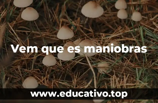 Vem que es maniobras