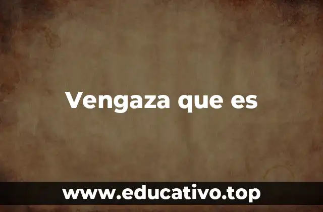 Vengaza que es