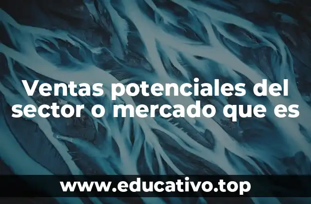 Ventas potenciales del sector o mercado que es